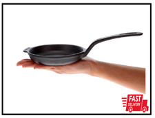 4-Inch Cast Iron Skillet Pre-Seasoned Cast Iron Frying Pan with Long H