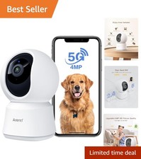 AI Motion Detection Indoor Camera - 4MP Pet Monitor with Enhanced Night Vision