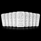 10 Sunshine Minting Bullion Bar 1oz Silver Alloy Plate and proof like shine .999