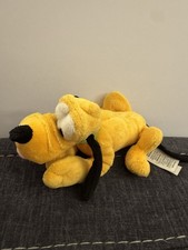 Disney World Plush Pluto Bean Bag Laying Down Soft Stuffed Animal Toy BV12
