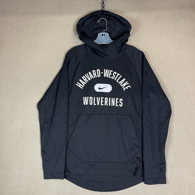 Nike Hoodie Mens S Black Harvard Westlake Wolverines Spotlight Pullover Sweat