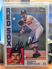 Boston Red Sox GLENN HOFFMAN Signed 1984 Topps Card #523