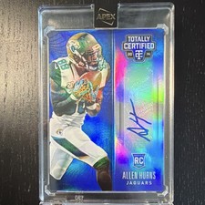 2014 Panini Totally Certified Allen Hurns Platinum Blue Rookie Auto /10 #129