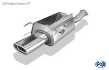 Fox Sportauspuff Opel Zafira A OPC 135x80mm flachoval eingerollt abgeschrägt