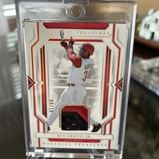 2024 Panini National Treasures Ken Griffey Jr Material Patch Holo Gold 09/10