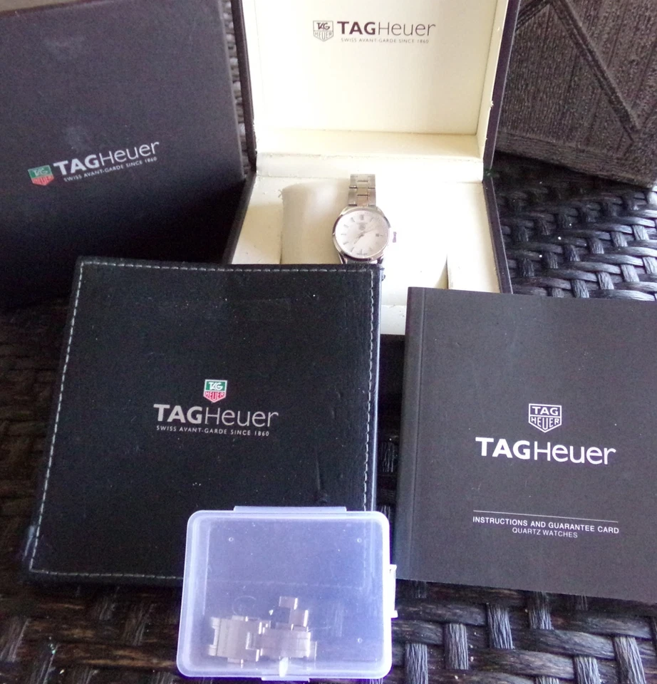 TAG Heuer WV1415 Carrera esfera madreperla - ¡Estado excepcional! Foto 3 de 4