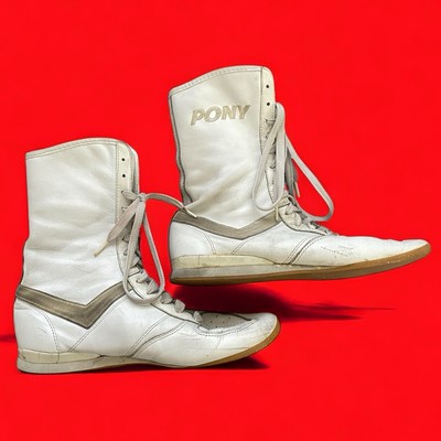 Vintage Pony Boxing Shoes Pony Wrestling Shoes 80s Vintage Pony