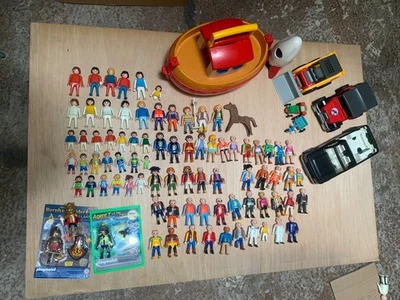 Gros lot PLAYMOBIL personnages + 80 + véhicules OFFICIEL - Photo 1/4
