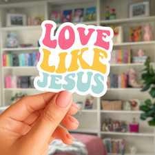 Cute Christian Sticker, Jesus Sticker, Retro Faith Sticker, Laptop Sticker