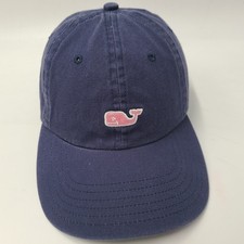 Vineyard Vines Hat Strapback Fits Small Blue Pink Whale Logo Sail Fish Casual