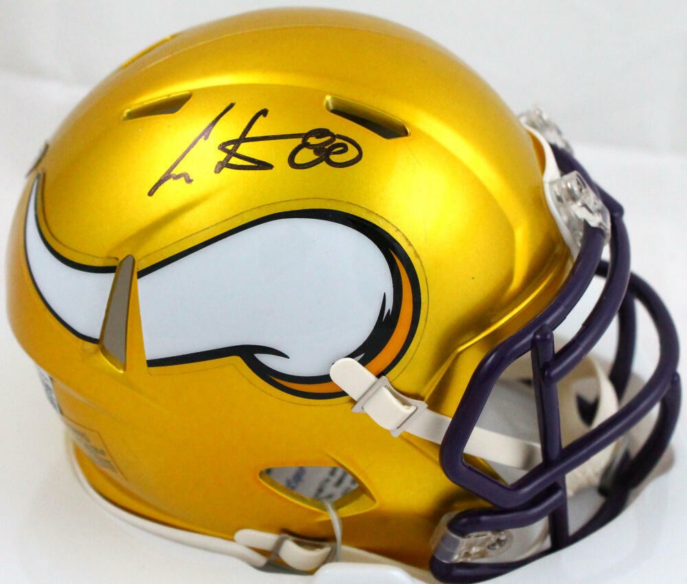 Cris Carter Autographed Signed Minnesota Vikings Flash Speed Mini Helmet-Beckett Holo 