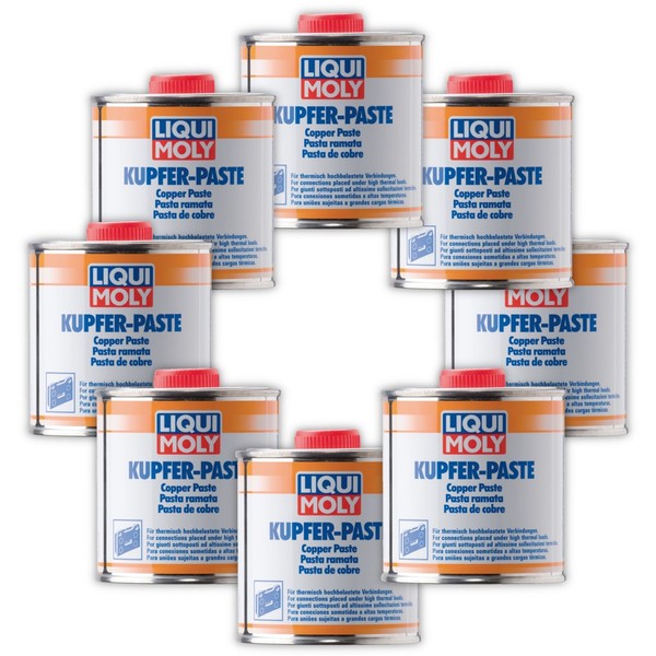 8X Bremsenpaste Liqui Moly 3081 Kupferpaste Kupfer-Paste Montage Bremse Fett-image