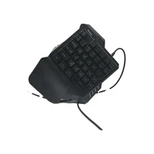 Bluefinger One Hand USB Wired RGB Gaming Keyboard Tested Works Great 