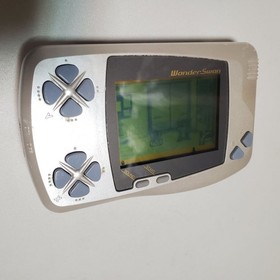 Bandai WonderSwan Console Silver Pearl White SW-001 Tested Working See Photos