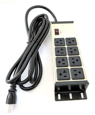 Heavy Duty 8 Outlet Surge Protector Power Strip 10 Ft Cord 4800J Reset Button