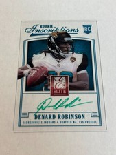 2013 Panini Elite Denard Robinson Rookie Green Ink Acetate Auto Jaguars SSP 