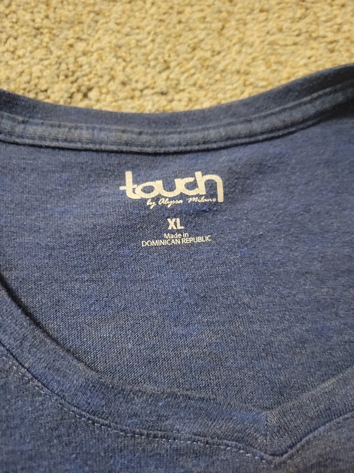 Camiseta Touch by Alyssa Milano Niñas Jóvenes XL Retro Chicago Cubs Azul Junior MLB Foto 3 de 4