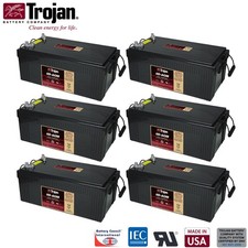 6x Trojan 8D-AGM 12V 230Ah Group 8D Deep Cycle AGM Battery