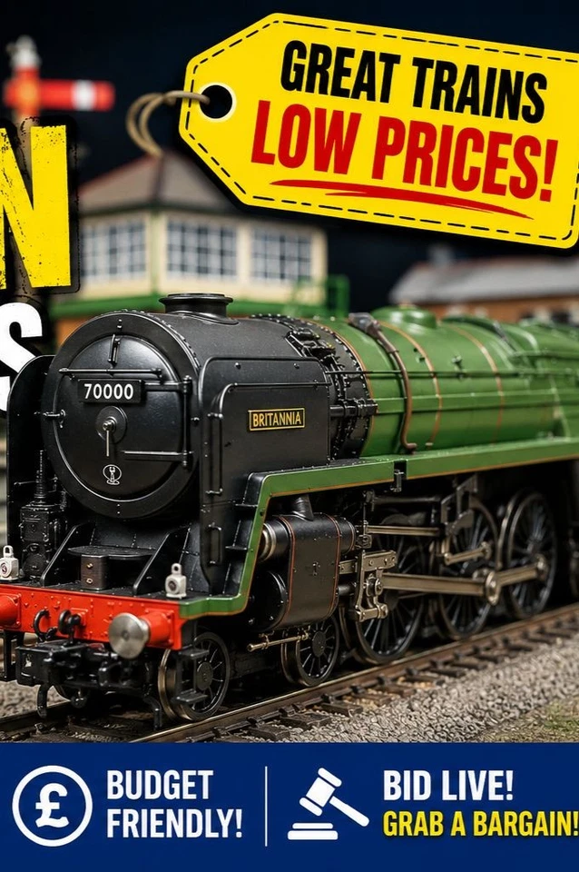 Model Railway Auction Tonight Live! Hornby, Bachmann etc! £1 Starts!
