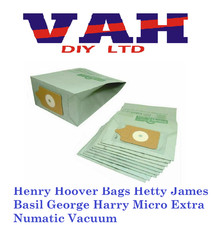 Henry Hoover Bags Hetty James Basil George Harry Micro Extra Numatic Vacuum