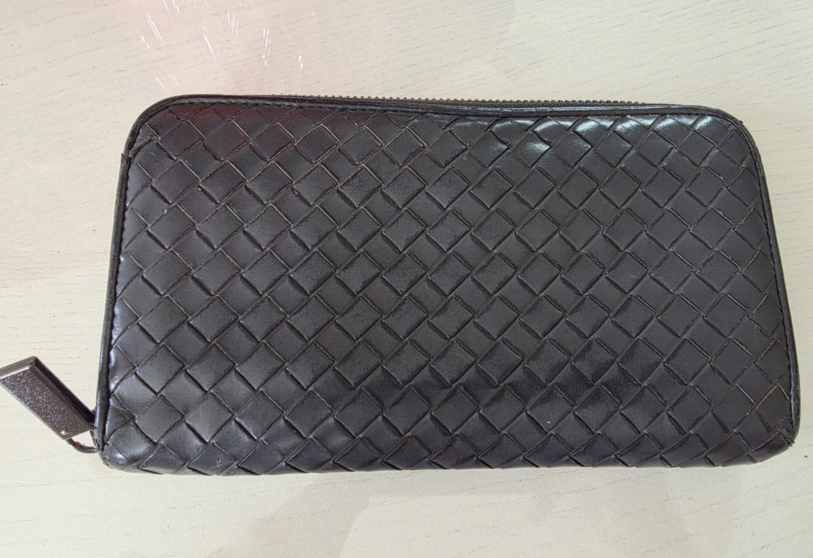 Bottega Veneta Intrecciato Woven Black Leather Zip-Around Long Wallet thumbnail 15