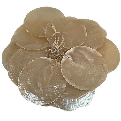 Capiz Shells Round 2.5" Natural Sea Shell Discs Lot of 20 Vintage Crafts Create