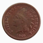 1860 Indian Head Cen.t Penny Extremely Fine As shown in the figure
