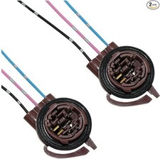 2PCS 3156 3157 Pre-Wired Socket Adapters for LED Bulbs, Turn Size: 3157/2PCS