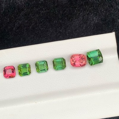 6.35 Carat Natural Tourmaline Lot  Different Shape Loose Gemstone / Afghanistan 