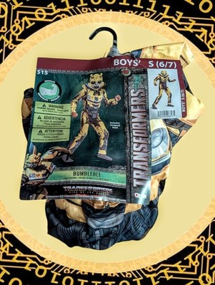 TRANSFORMERS BUMBLEBEE Rise Of The Beasts Boys Small 6-7 Halloween Costume NWT