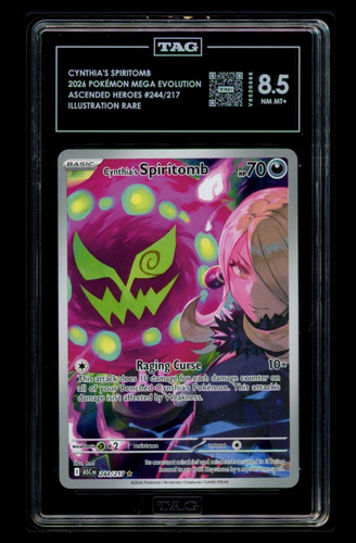 Cynthia's Spiritomb graded TAG 8.5 for sale on eBay