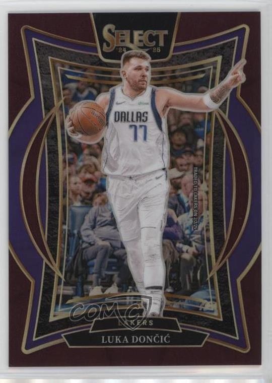 2024-25 Panini Select Concourse Maroon Prizm /175 Luka Doncic #56 hs9