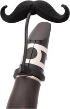 Clarinet-stache - Clip-on mustache for Clarinet Small, Black, Silver