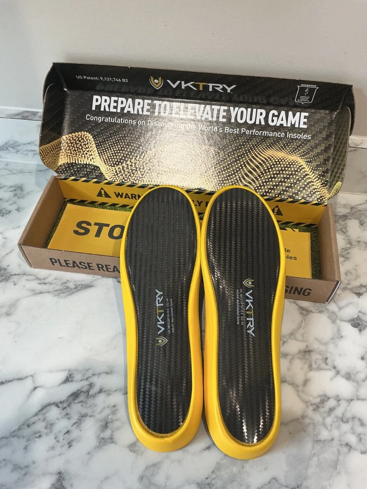 VKTRY Dorado Sin Clear Zapatos Plantillas para Atletas EU40 USM 8-8.5 W10-10.5 Nuevo Foto 3 de 4