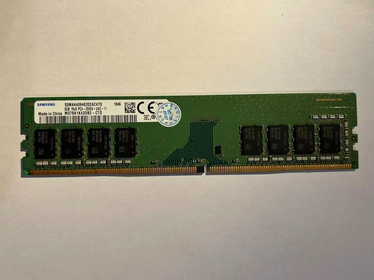 Samsung PC4-21300 (DDR4-2666) Bus Speed Computer RAM 8 GB Capacity