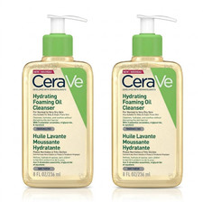 2x CeraVe Hydrating Foaming Oil Cleanser - Normal To Very Dry Skin 236ml NEW