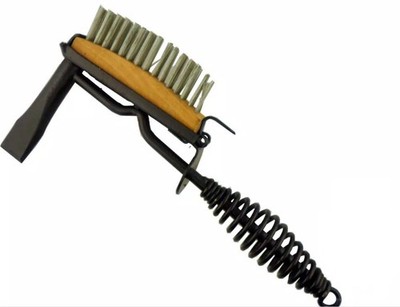 Welding Hammer Brush 3.5'' Integrated Chisel & 1'' Steel Bristles 11.5''x5.5''x1.5''