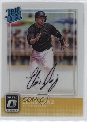 2016 Donruss Optic Rated Rookies Signatures Holo 40/150 Elias Diaz Auto RC 0e2x
