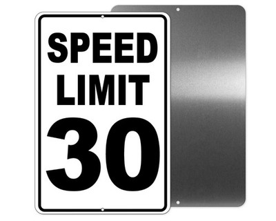 Speed Limit 30 Miles Per Hour Metal Sign 5 SIZES  mph slow SW52