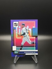 2022 Panini Donruss - Variation Ronald Acuna Jr. #121 Holo Purple Running