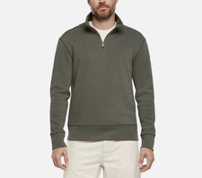 Banana Republic Men's 1/4 Zip Pullover Sweatshirt, Green, Size S