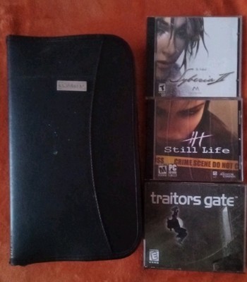 PC Disc Adventure Games Point And Click Vintage Lot + Leather Binder 30+ GAMES