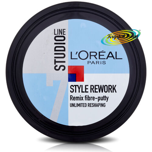 3x Loreal L'oreal Studio Style Rework Remix Stucco Fibra Rimodellante Capelli 150ml - Foto 3 di 3