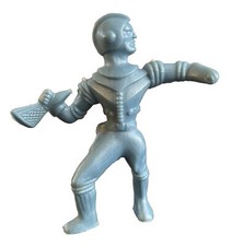 Vintage AJAX ARCHER Hard Plastic Blue Alien SPACE MAN Cadet Nice 
