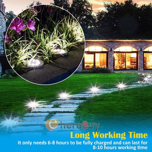 8-LED Solar Waterproof Garden Ground Lights - Yard Landscape Decorative Lighting - Picture 5 of 20