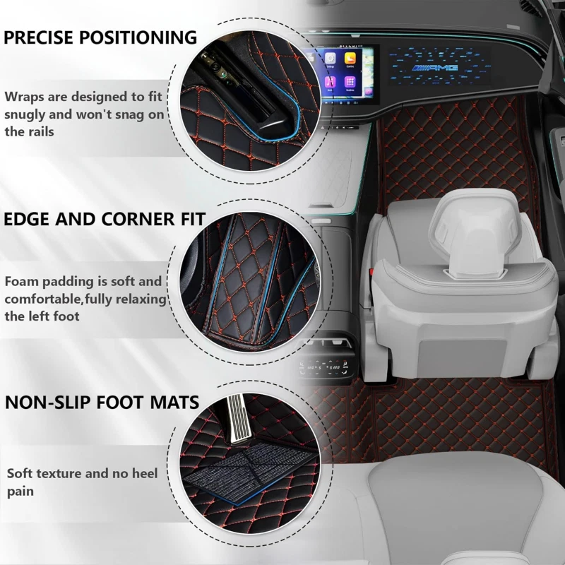 For Toyota Alphard/Velfire 2008-2025 Car Floor Mats Auto Carpet Liner Mats Rugs - Image 3 of 4