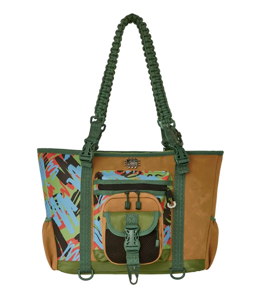 Sprayground AI Special Ops Cargo Tote🔥New Brown Shoulder Vacation Travel Bag