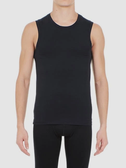 HOM sous vêtements hommes à col rond suprême en coton noir taille 2XL