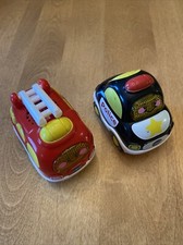 V-tech Go Go Smart Wheels Fire Truck, Police Car, Light Up Sings, Tested Good 