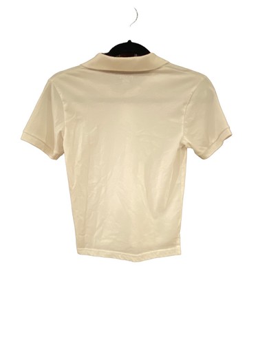 The Childrens Place Boys Polo Shirt Size Medium 7/8 White Short Sleeve - Picture 4 of 5